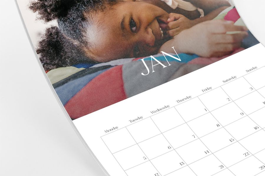 Ein Fotokalender matt oder glänzend, der die Wahl zeigt.