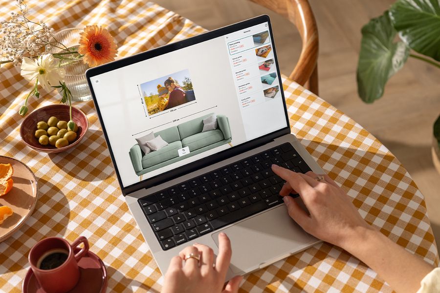 Leinwanddrucke und gerahmte Wandbilder online selbst gestalten mit dem posterXXL Editor.