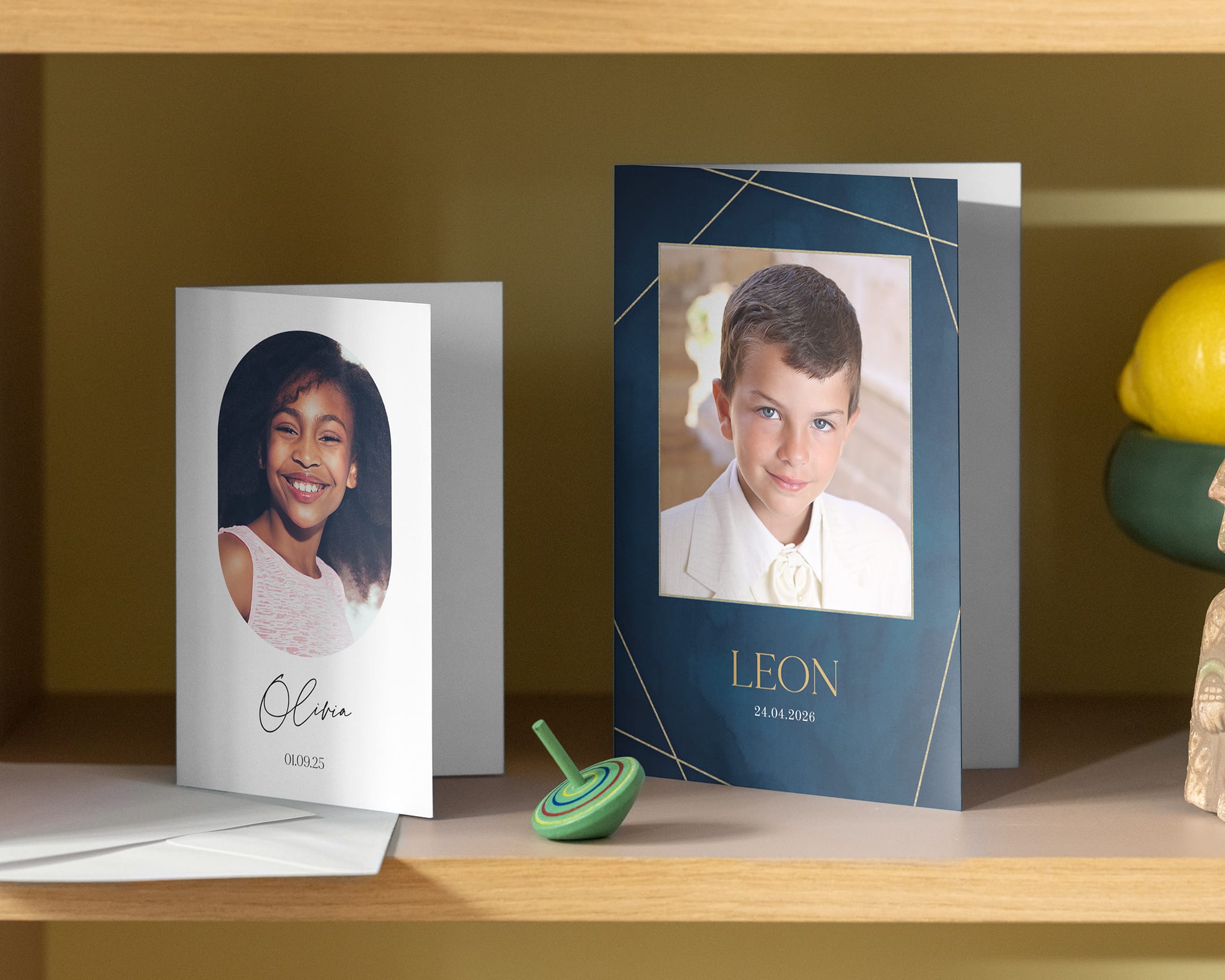 Personalisierte Kommunionkarten