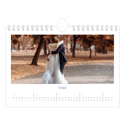 Fotokalender A5 — Kobalt Klassik [Marsch]