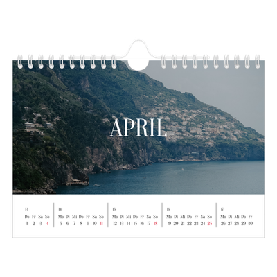 Fotokalender A5 — Endloses Entfliehen [April]