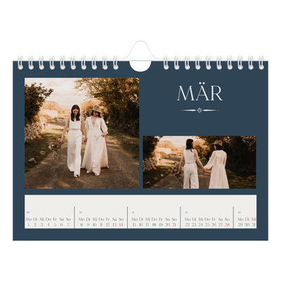 Fotokalender A5 — Schiefer und Serifen [Marsch]