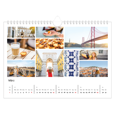 Fotokalender A4 — Kollage [Marsch]