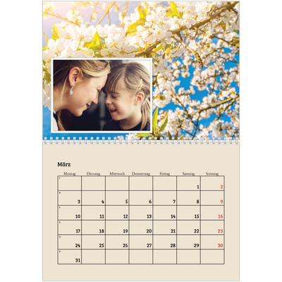 Fotokalender A4 doppelt (30 x 40 cm) — Vier Jahreszeiten [Marsch]