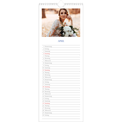 Küchenkalender  — Kobalt Klassik [April]