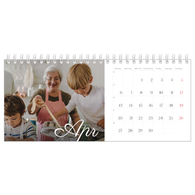Tischkalender — Handgeschriebener Monat [April]