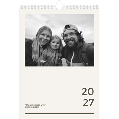 Fotokalender A4 (20 x 30 cm) — Modern und kräftig [deckblatt]