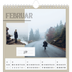Jahreskalender Quadratisch — Notizkalender [Februar]