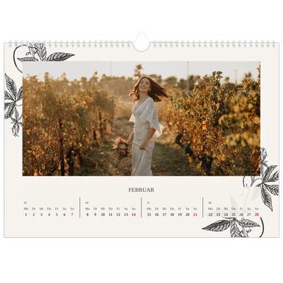 Fotokalender A3 — Tinte und Efeu [Februar]