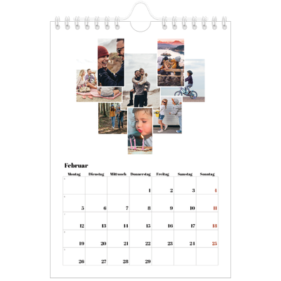 Fotokalender A5 — Collage shapes [Februar]