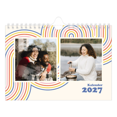 Fotokalender A5 — Retro-Streifen [deckblatt]