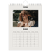 Fotokalender A5 — Schlicht in Creme [Marsch]