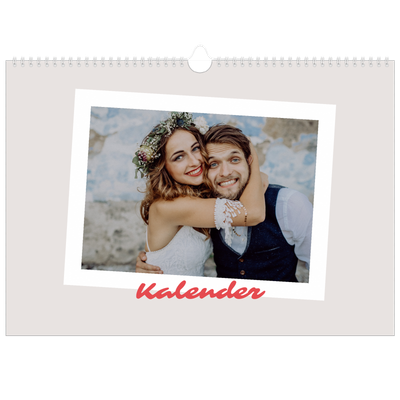 Fotokalender A3 — Karminrote Signatur [deckblatt]
