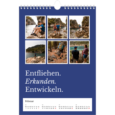 Fotokalender A4 (20 x 30 cm) — Redaktionelle Erde [Februar]