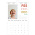 Fotokalender A5 — Bunte Schrift [Februar]