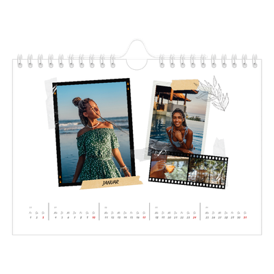 Fotokalender A5 — Scrapbook-Flair [Januar]