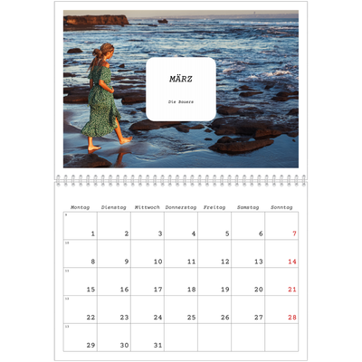 Fotokalender A4 doppelt (30 x 40 cm) — Die ganze Geschichte [Marsch]