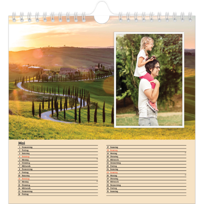 Jahreskalender Quadratisch — Vier Jahreszeiten [deckblatt]