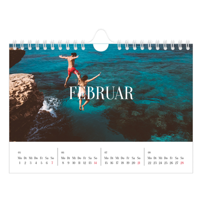 Fotokalender A5 — Endloses Entfliehen [Februar]