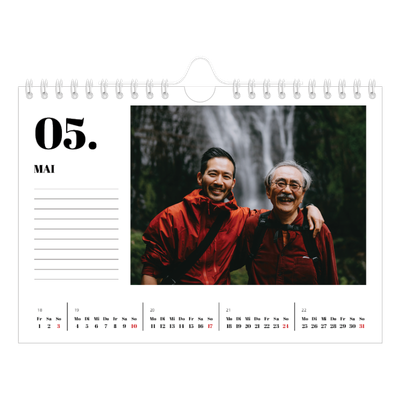 Fotokalender A5 — Serif und Momente [deckblatt]