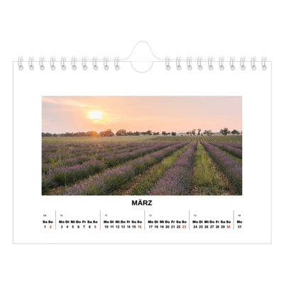 Fotokalender A5 — Schlichtes Foto [Marsch]