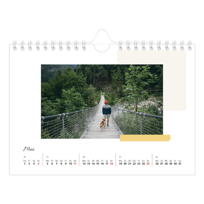Fotokalender A5 — Sanfte Farbtöne [deckblatt]