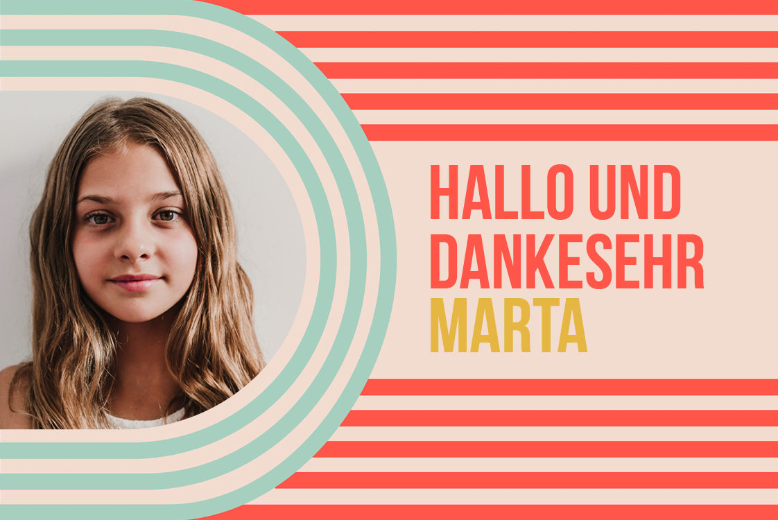 Dankeskarten — Strahlend und schön