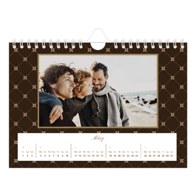 Fotokalender A5 — Vintage Schwarz-Weiß [Marsch]