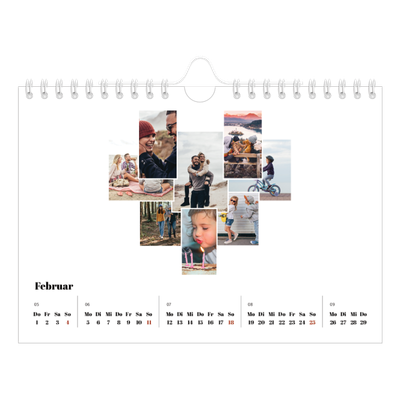 Fotokalender A5 — Collage shapes [Februar]