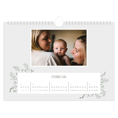 Fotokalender A4 — Zart geblümt [Februar]