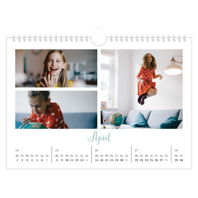 Fotokalender A4 — Hallo Welt [April]