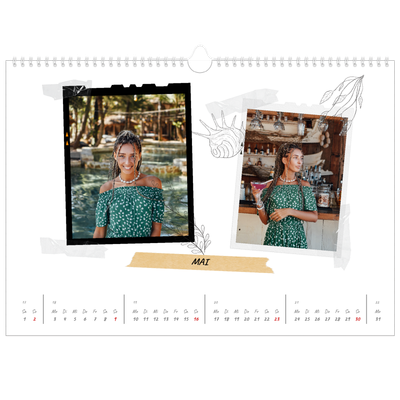 Fotokalender A3 — Scrapbook-Flair [Mai]