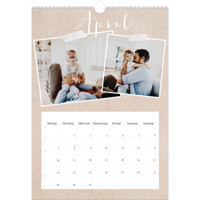A3 Jahreskalender — Scrapbook Kalender [April]