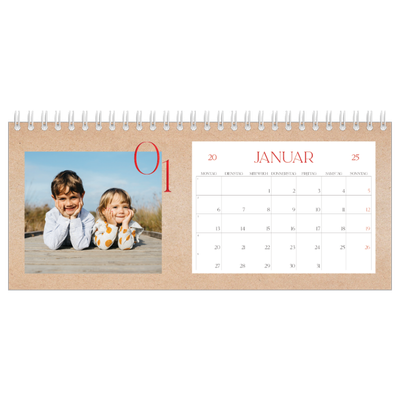 Tischkalender — Ein Hauch von Rot [Januar]