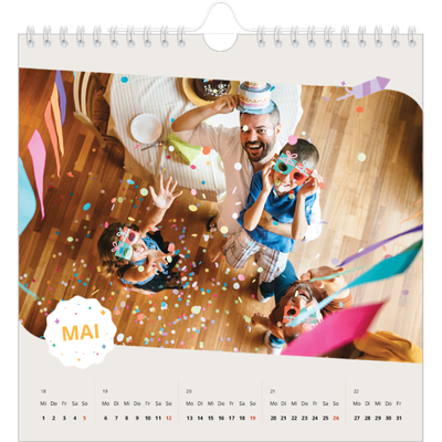 Jahreskalender Quadratisch — Kultiger Geburtstag [deckblatt]