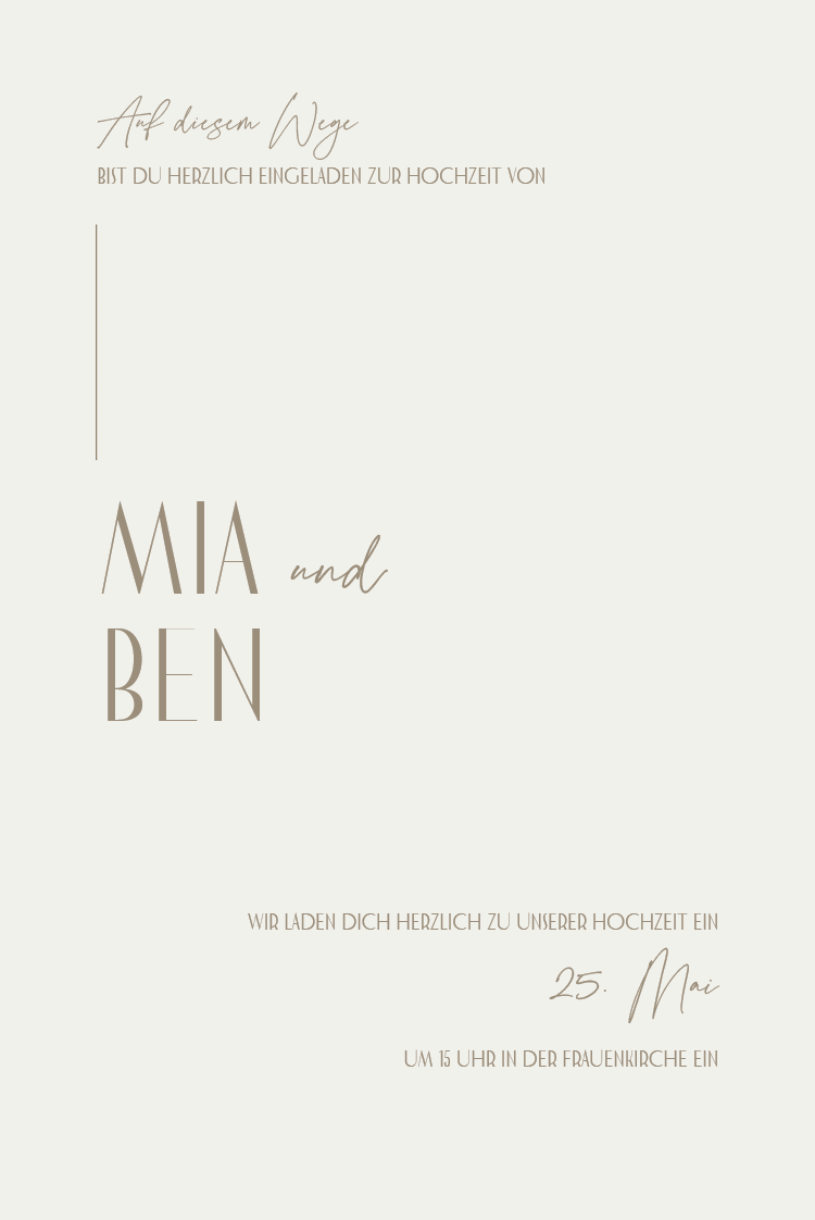 Einladungskarten — Perfect Match