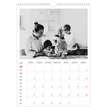 Fotokalender A3 — Rote Highlights