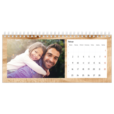 Tischkalender — Holzhintergründe [Februar]