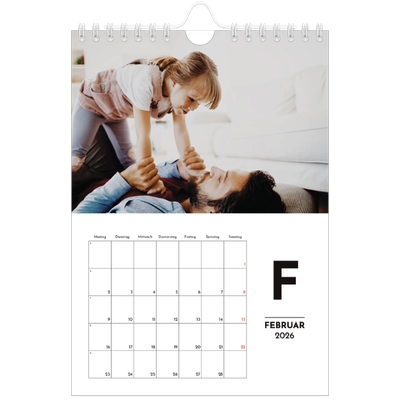 Fotokalender A5 — Buchstaben im Fokus [Februar]