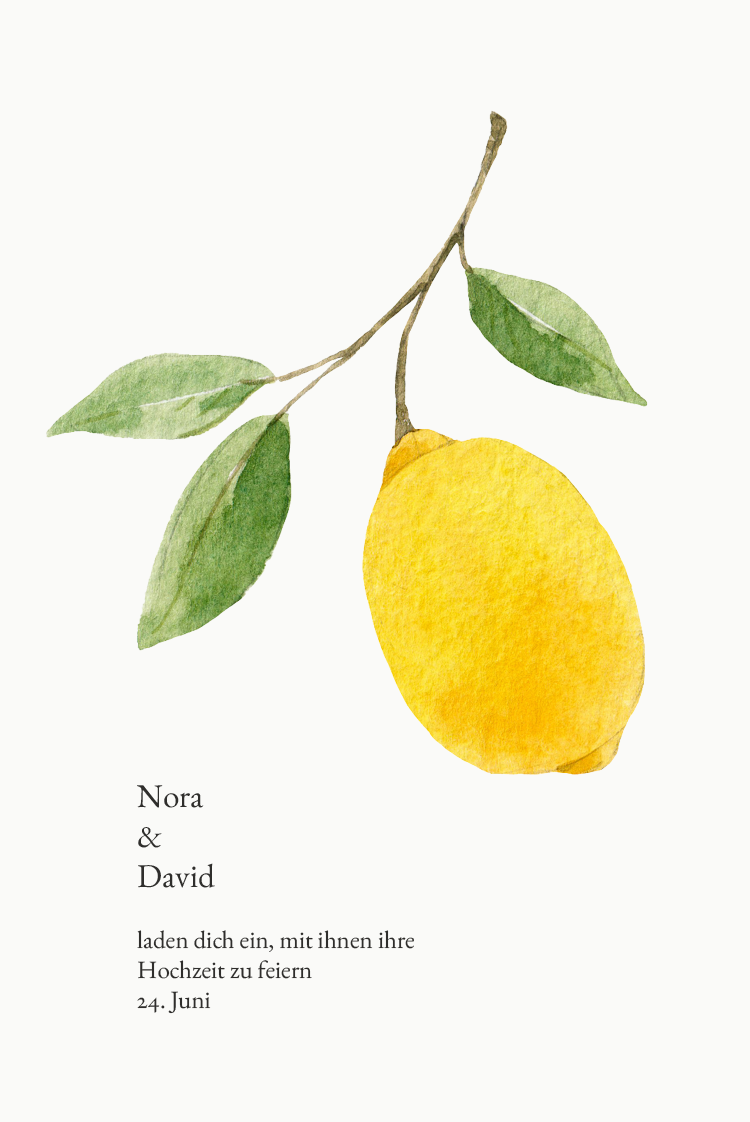 Einladungskarten — Frische Vermählung