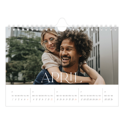Fotokalender A5 — Überlebensgroß [April]