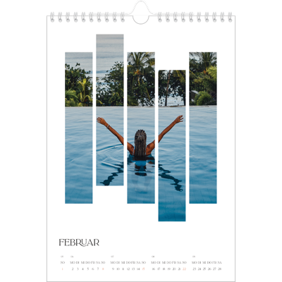 Fotokalender A4 (20 x 30 cm) — Reisemosaike [Februar]