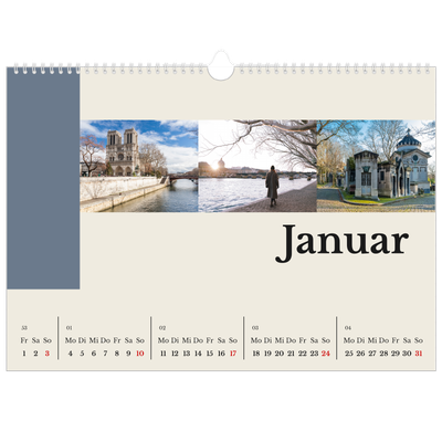 Fotokalender A3 — Sehenswürdigkeiten der Welt [Januar]