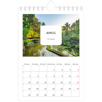 Fotokalender A5 — Die ganze Geschichte [April]