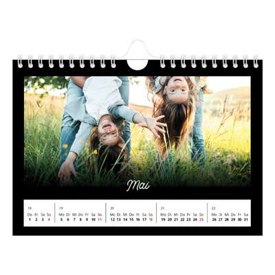 Fotokalender A5 — Schwarzes [deckblatt]
