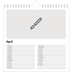 Jahreskalender Quadratisch — Gestalte deine eigenen Produkte [April]