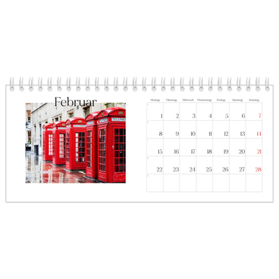 Tischkalender — Mein Reisebericht [Februar]