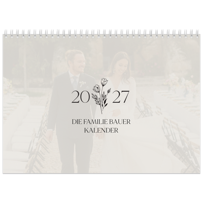 Fotokalender A4 doppelt (30 x 40 cm) — Blühende Initialen [deckblatt]