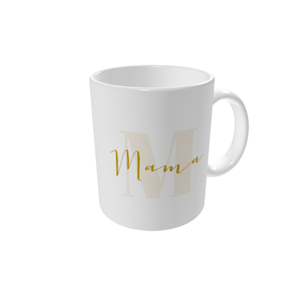 Tasse bedrucken — M steht für Mama