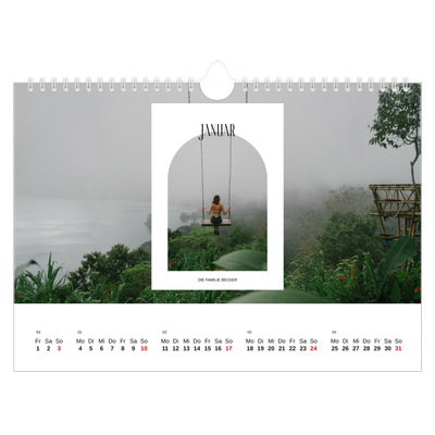 Fotokalender A4 — Der offene Bogen [Januar]